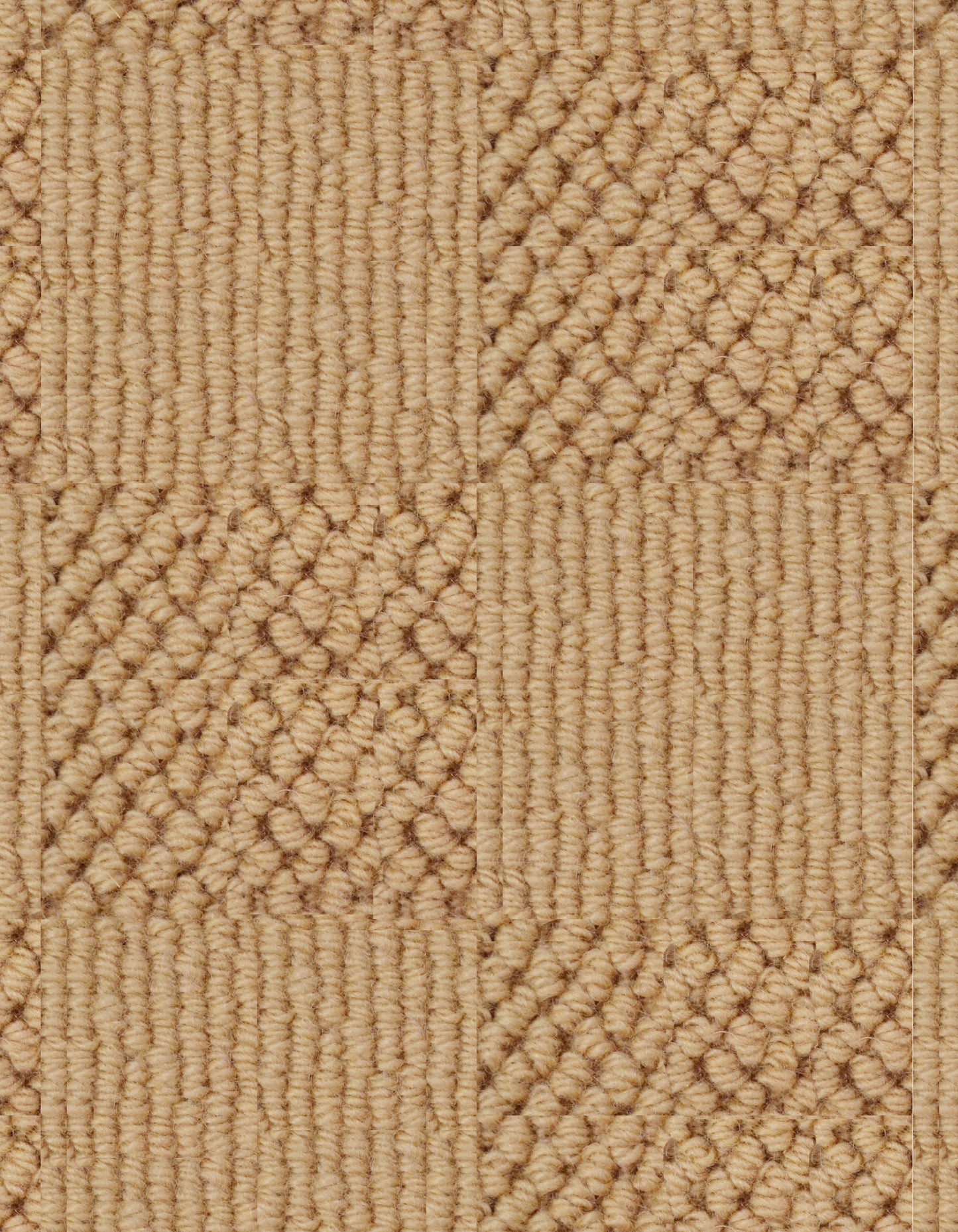 Chadham Square 12'x53' New Zealand wool loop carpet in color Caramel