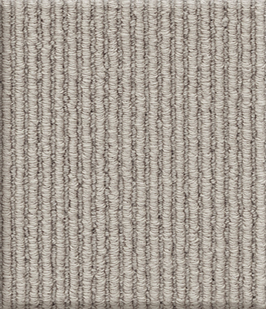 Aria 12'x9' New Zealand wool loop carpet in color Timeless Grey