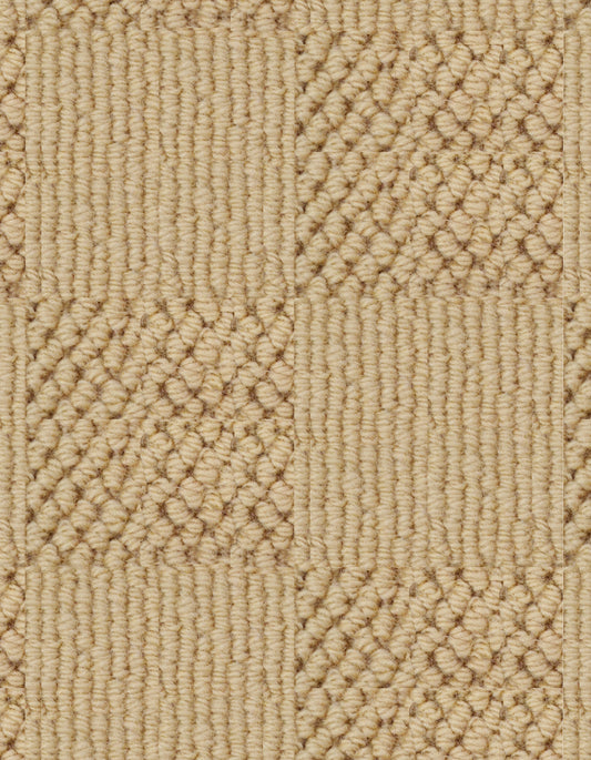 Chadham Square 12'x11' New Zealand wool loop carpet in color Hazelnut