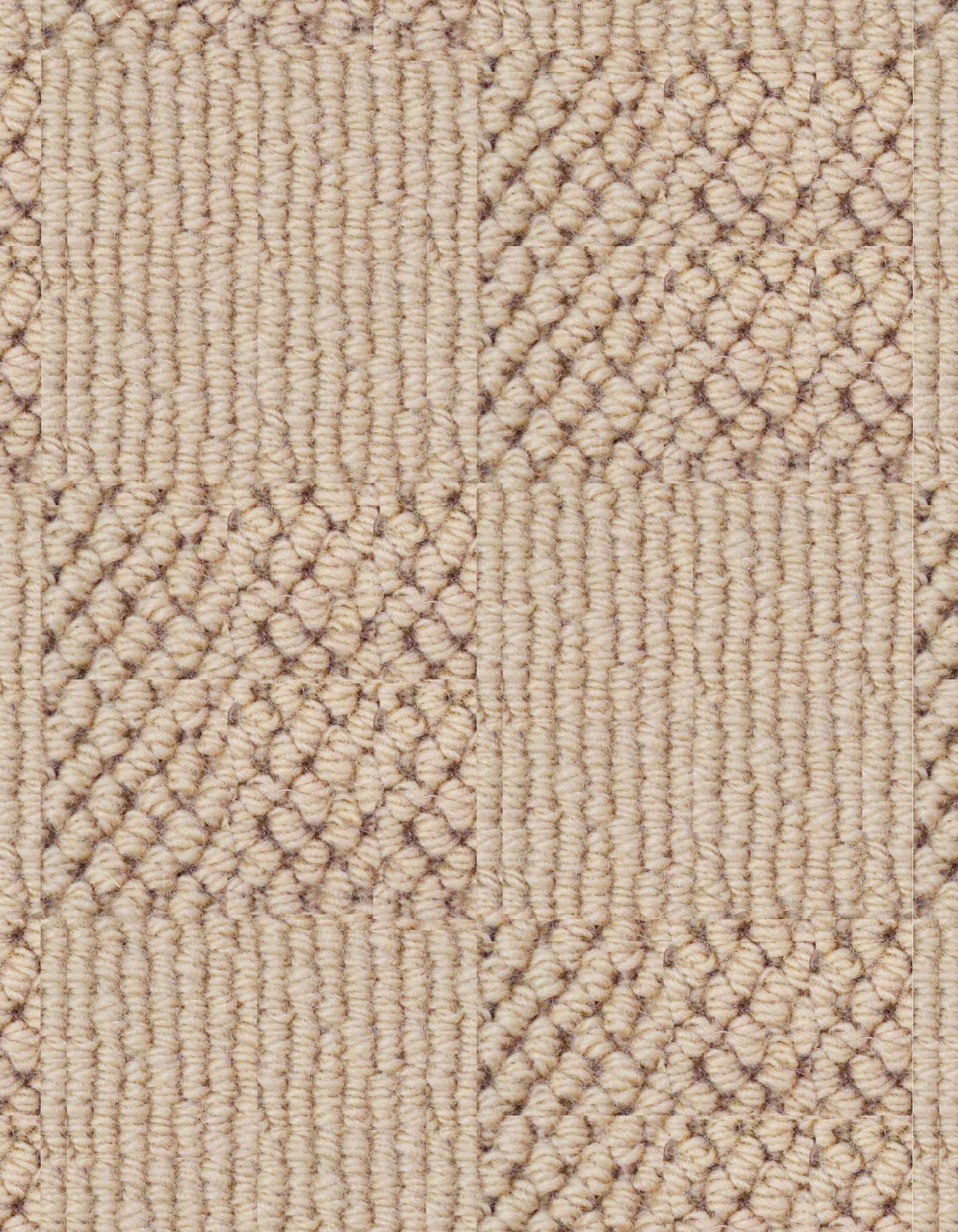 Chadham Square 9'x17' New Zealand wool loop carpet in color Rice Paper