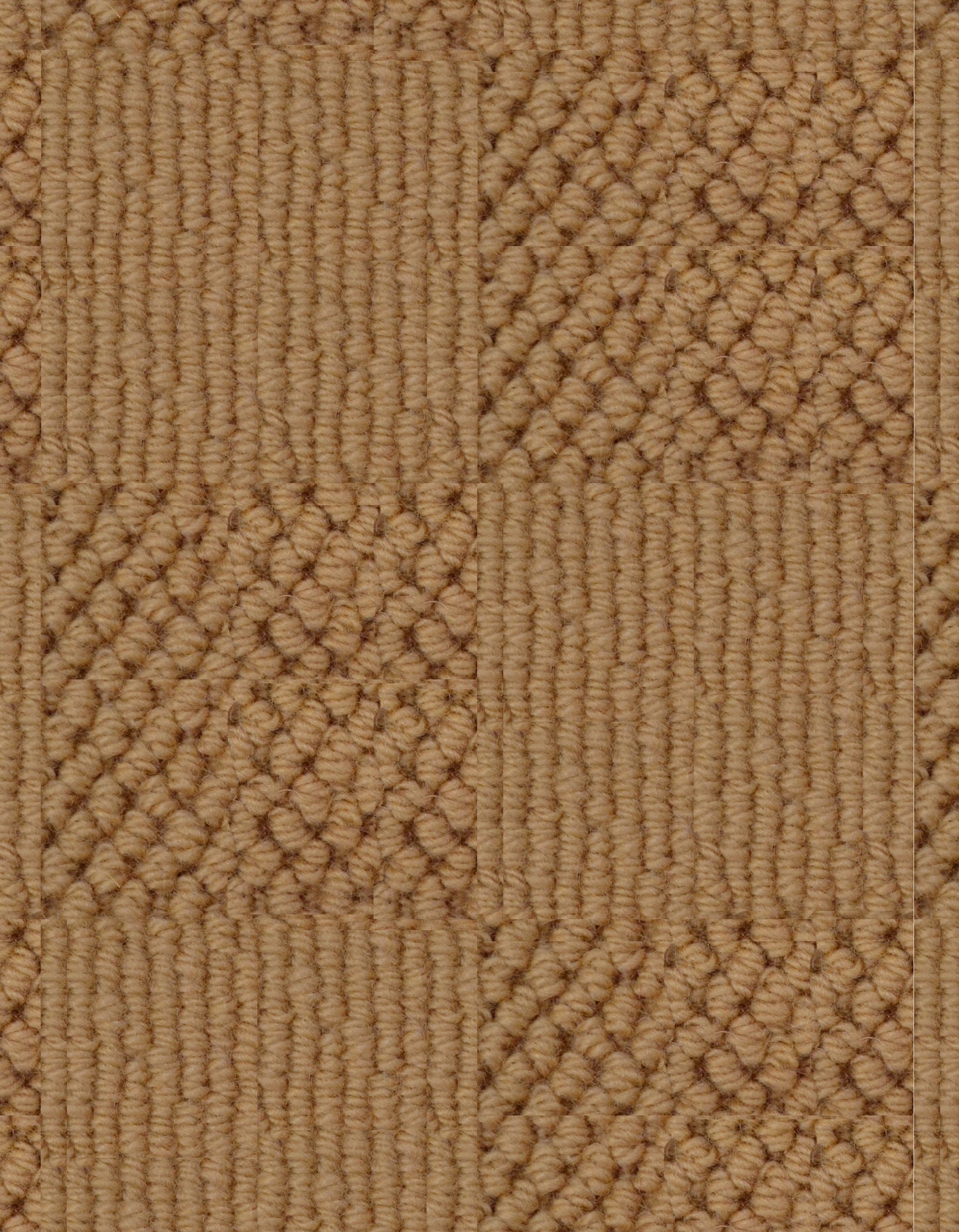 Chadham Square 12'x 7'New Zealand wool loop carpet in color Teastain