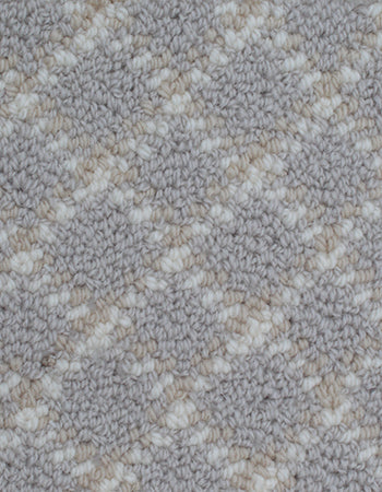 Contessa 12'x34' New Zealand wool loop carpet in color Ivory Necklace