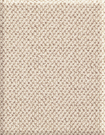 Boucle 12'x79' New Zealand wool loop carpet in color Natural wool