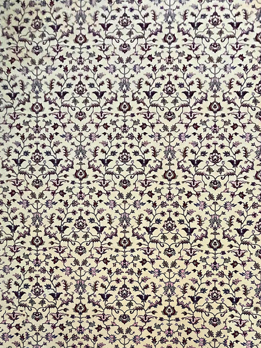 Oriental Pattern area rug 12'x18' in 100% New Zealand wool color Off White