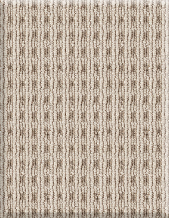 Pocketweave 12'x56' New Zealand wool loop carpet in color Rice Paper